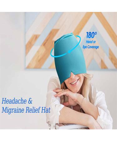 2022 Multi-Function Migraine Relief Gel Head Wrap Long Lasting Cooling for Headaches Puffy Eyes & Tension (Blue) - Shop Internationally! - Buy Online on GoSupps.com