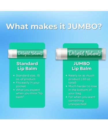 Delight Naturals Jumbo Lip Balm - Raspberry Sugar Cookie - Buy Online on GoSupps.com