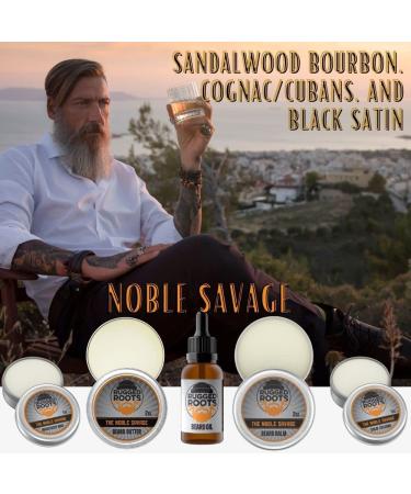 Beard Balm - Best Moisturizer & Conditioner for Dry, Itchy Beard | All-Natural Ingredients - Beeswax, Jojoba, Argan, Grape Seed, Babassu Oil | 2 Noble Savage - Buy Online on GoSupps.com