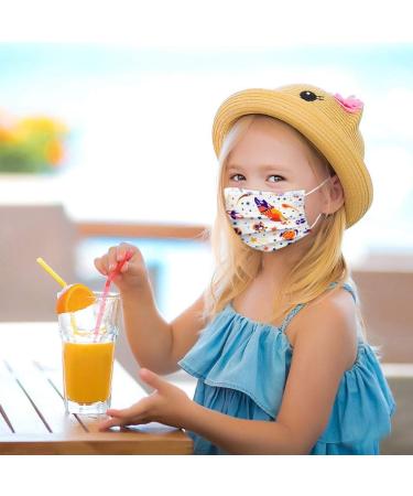 Children's Bandana Disposable Face Veil Industrial 3Ply Ear Loop 50PC - Buy Online on GoSupps.com