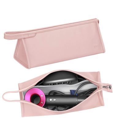 BUBM Travel Case for Dyson Airwrap/ Dyson Curling Iron, Portable Hair Dryer Carrying Bag Waterproof Storage for Dyson Supersonic Styler Accessories Protection Organizer Pink