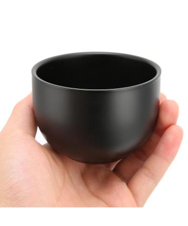 Kcabret Shaving Bowl - Black Stainless Steel Foam Shell | Curved Non-Slip Design for Ultimate Comfort | International Shipping Available - Buy Online on GoSupps.com