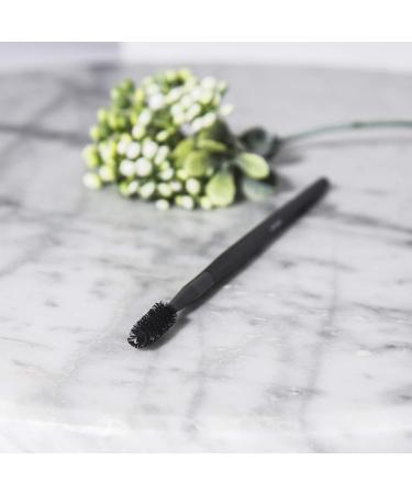 DESSINES Vegan Makeup Brush with Natural Wooden Handle - TU787 Eyebrow & Eyelash Brush (Black/Onyx) - Eco-Friendly Beauty Tool - Buy Online on GoSupps.com