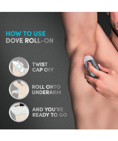  Dove Dove Men + Care Clean Comfort 6-pack of 50ml roll-on deodorants - Buy Online on GoSupps.com