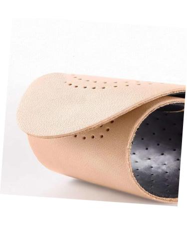 Healifty Women's Leather Insole Shoe Inserts - Breathable Sports Shoe Cushion - Genuine Leather - Absorb Sweat - Beige - 26.5x10cm (1 Pair) - Buy Online on GoSupps.com