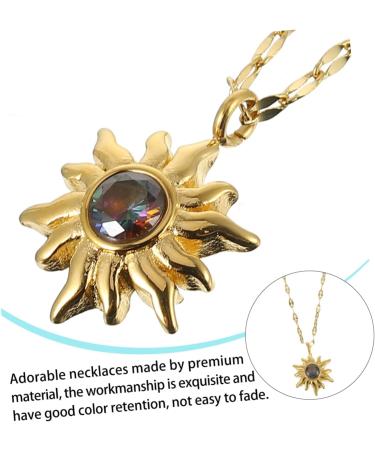 CALLARON 1 Pc Sunflower Pendant Necklace Necklaces Multilayer Pendant Necklace Stylish Necklace Grace - Buy Online on GoSupps.com