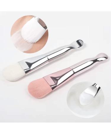 Face Mask Applicator Brush - Dual-Ended Soft Bristles Tool for Mud Clay & Charcoal Masks | Rose Gold Cosmetic Beauty Spatula for Creams & DIY Skincare - Buy Online on GoSupps.com