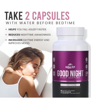 Good Night Natural Sleep Aid (60 Capsules) & Micronized Creatine Monohydrate Powder (150g) Bundle Natural Sleep Support with Melatonin Ashwagandha & L-Theanine Plus Pure Vegan Creatine for Enhance - Buy Online on GoSupps.com
