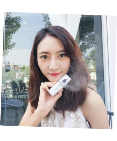 WOONEKY Face Sprayer Nanometer Sprayer Cool Face Mist Steamer Mini Face Humidifier Nano Mist Sprayer White - Buy Online on GoSupps.com