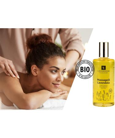 Greenendoor Natural Cosmetics Lavender Massage Oil 100ml - Relaxing Pure Jojoba & Essential Oils for Relaxation & Pregnancy Gifts - Buy Online on GoSupps.com
