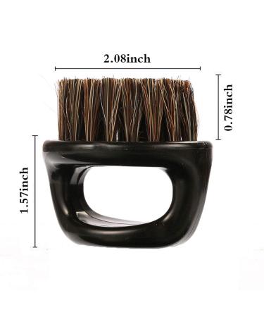 Borogo 2-Pack Knuckle Brush for Barbers - Essential Tool for Professional Barbering & Grooming Services - Beard & Face Duster Brush - Ideal for Hairdressing Salon and Household Use - Buy Online on GoSupps.com
