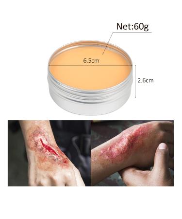 60g Scar Wax for Special Effects Makeup | Realistic Wounds & Scars | Professional SFX Body Paint - White Skin Tone (#01 - Buy Online on GoSupps.com