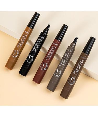 LnYozg Magic Eyebrow Pencil 2024 Upgrade Waterproof Microblading Eyebrow Pencil Contour Pen Creates Natural Looking Eyebrow Makeup Effortlessly (Dark Brown) - Buy Online on GoSupps.com