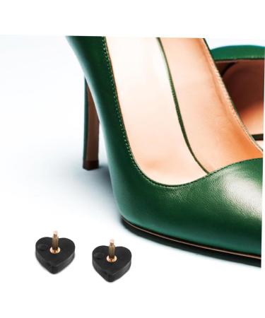 VALICLUD 5 Pairs Heart Shaped High Heel Pads - Replacement Tips & Caps for High Heel Shoes | Durable PVC Pin Heel Repair Accessories - Buy Online on GoSupps.com