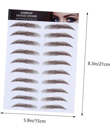 Housoutil 5pcs Eyebrow Stickers Eyebrow for Women Black Stickers Eyebrow Stencils Water Proof 6d Post Paper - Buy Online on GoSupps.com