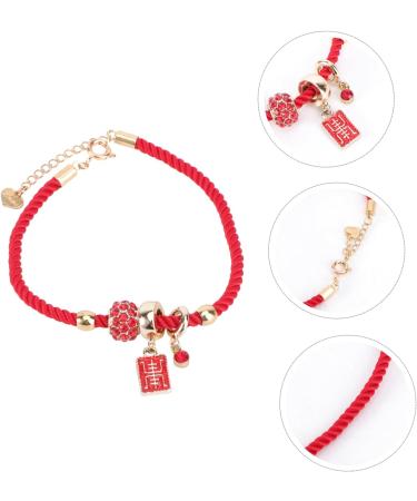 TEHAUX 2 Pcs Red String Bracelet Friendship Strand Bangles Friendship Braclets Bracelet Gift for Women New Year Gift Lucky Rope Strap 2021 Lucky Bracelet Alloy Crystal Armband Student - Buy Online on GoSupps.com