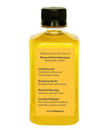 Daana Organic Safflower Oil for Skin - Extra Virgin, Cold Pressed (12 Fl Oz) - Buy Online on GoSupps.com
