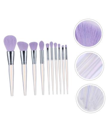 FRCOLOR 20 Pcs Makeup Brush Set - Blush Concealer & Eye Brushes with Purple Crystal Handle - Premium Acrylic Face Makeup Tools for Flawless Beauty - Buy Online on GoSupps.com