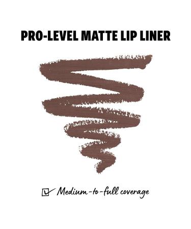 NYX Suede Matte Lip Liner - Vegan Formula in Brooklyn Thorn (Deep Brown) - Buy Online on GoSupps.com