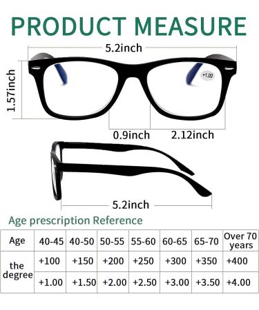 Blue Light Blocking Computer Reading Glasses 1.5 4-Pack - Men Women Spring Hinges Readers - Comfortable Mix Color - Reduce Eye Strain - Buy Online on GoSupps.com