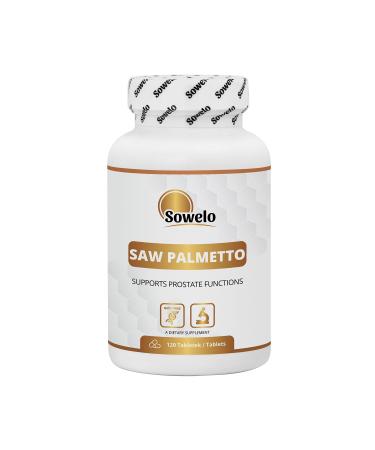 SAW PALMETTO 120 Tablets Dwarf Palm 600mg High Quality