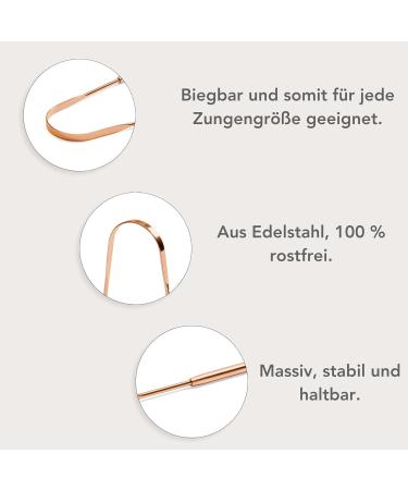Buy AyurRevitalis Tongue Scraper - Copper Ayurveda Oral Hygiene Tool for Fresh Breath in Travel Case | Anti-Bad Breath Solution - Buy Online on GoSupps.com