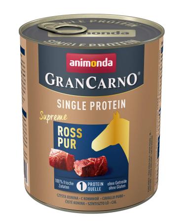 animonda Gran Carno adult Superfoods dog food wet food for adult dogs pure horse 6 x 800 g pure horse 1 piece (pack of 6)