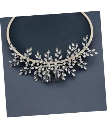 Angoily Bride Hair Clip Vine Side Comb Leaf Crystal Hair Jewelry Crystal Clip Comb Bridal Hair Clip Crystal Headpiece Bridal Hairpin Comb Tiara Bridal Hair Accessory Wedding Hair up - Buy Online on GoSupps.com