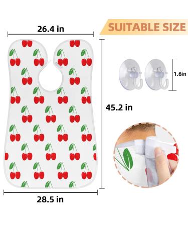 Cherry Beard Bib Apron - Non-Stick Waterproof Hair Catcher for Men | Grooming Cape with Suction Cups | Ideal Gift for Shaving & Trimming - Buy Online on GoSupps.com