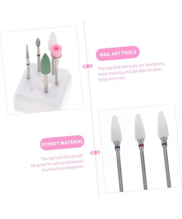 FRCOLOR 5 Sets Nail Clipper Grinding Head Nail Kits Nail Care Tools Nails Gel Polishing Tool Carbide Drill Bits Nail Tools Salon Nail Drill Diamond Drill Bit Supplies Manicure Ceramic - Buy Online on GoSupps.com