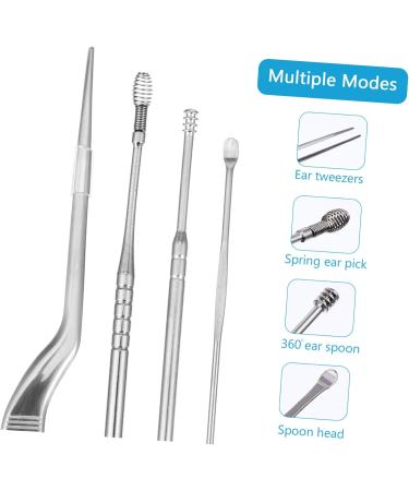 FRCOLOR Ear Wax Removal Tool Kit 2 Sets Stainless Steel Ear Pick Suit for Kids & Adults Complete Ear Cleaning Kits - Buy Online on GoSupps.com
