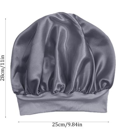Sleeping Hair Towel Satin Hair Towel for Sleeping Hair Poping Towel Satin Hair Towel for Women Quick Drying Hair Turban Wrap Protective Anti-Frizz Satin Towel for Women Silver - Buy Online on GoSupps.com