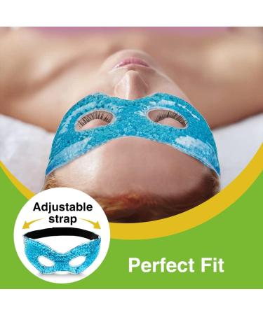 Bodyhealt Cooling Gel Eye Mask - Reusable Ice Pack for Puffy Eyes, Dark Circles, Migraines, Headaches & Stress Relief - Buy Online on GoSupps.com