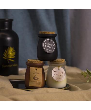 Buy Black Scented Candle in Glass Jar - 150G Soy Wax Chakra Essential Oil for Weddings Anniversaries Birthdays & Meditation - Perfect Gift for Relaxation - Buy Online on GoSupps.com