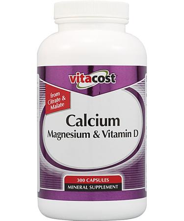 Vitacost Calcium Magnesium & Vitamin D - 300 Capsules