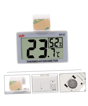 MipCase Multifunction Water Thermometer for Terrarium & Aquarium - Accurate Temperature Measurement Hygrometer ABS White 5.5x5x1.5cm - Buy Online on GoSupps.com
