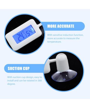 Frcolor 5-in-1 Reptile Hygrometer & Aquarium Thermometer - Accurate Terrarium Temp & Humidity Monitor with Suction Cup - Buy Online on GoSupps.com
