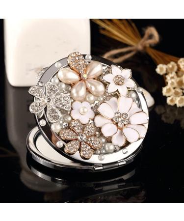 Minkissy 1pc Folding Vanity Mirror Compact Mirror for Purses Led Vanity Mirror Purse Mirror Mini Compact Mirror Girls Wallets Girl Make up Tool Travel Aluminum Mirror Light Mirror Vertical - Buy Online on GoSupps.com
