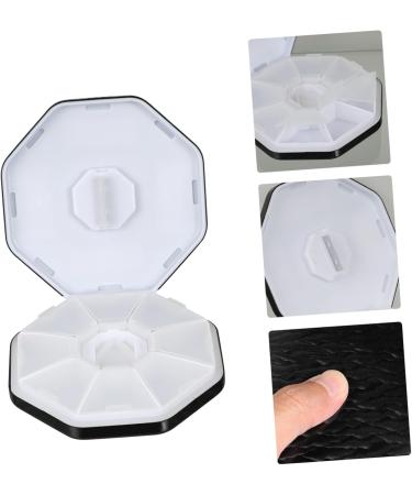 Aluminum Alloy Medicine Box - Splitter & Cutter | 8.7x8.7cm Black | International Shipping Available - Buy Online on GoSupps.com