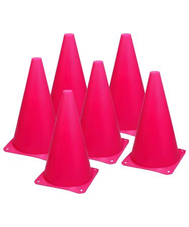 Pink Marker Cones Set of 10 9-Inch
