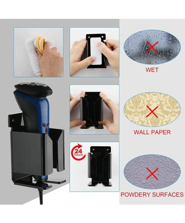 Allayu Razor Holder - Space-Saving Acrylic Razor Accessories | Durable & Exquisite Black Design for Organized Grooming - Buy Online on GoSupps.com