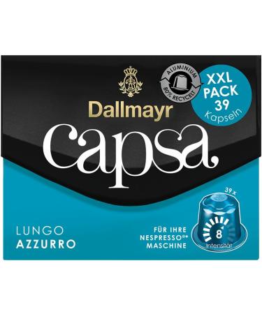  Dallmayr Dallmayr Capsa Lungo Azzurro XXL Nespresso Capsules Roasted Coffee 39 Capsules of 5.6 g - Buy Online on GoSupps.com