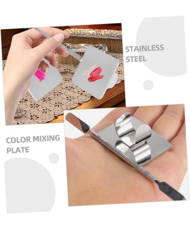 Balacoo 2 Sets Ring Palette Tools - Stainless Steel Makeup Mixing Tray for Foundation & Cosmetic Applications - Buy Online on GoSupps.com