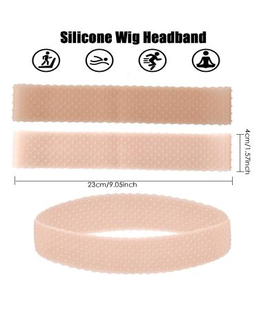 Buy Slipproof Silicone Wig Handle Chopping Strap - Adjustable Hair Band Gripper for Women & Girls - Light Brown & Dark Brown (2 Pack) - Buy Online on GoSupps.com