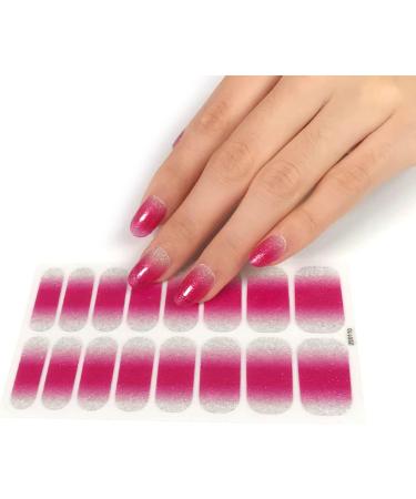 Pattern Semi Cured Gel Nail Polish Strips Full Nail Wraps Nail Polish Stickers Self-Ashesive Nail Art Nail Polish Strips for Women Valentines Day Ze0098 - Buy Online on GoSupps.com