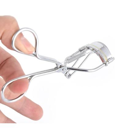 Lady Metal Cosmetic Makeup Beauty Utensil Manual Eyelash Curler Clip Silver Tone Eyelash Curler Multiple Colors - Buy Online on GoSupps.com