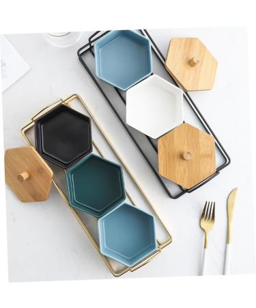 Zerodeko 1set Compartment Platter Trays for Food Serving Compartments Glass Snack Platter Dish Pickles Nordic - Buy Online on GoSupps.com