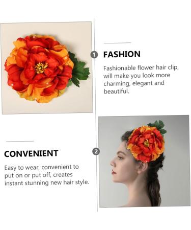 FRCOLOR wedding Girls flower hairpin flower wreath accessories wedding hair clip Beach flower hair clip flower brooches for women Hibiscus the flowers silk flower hula dance - Buy Online on GoSupps.com