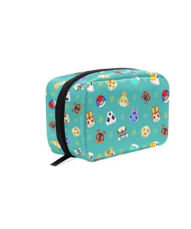 Cosmetic Bag Portable and Suitable for Travel Animal Crossing Pattern Make Up bag with Zipper Pencil Bag Pouch Wallet Animal Crossing Pattern 003