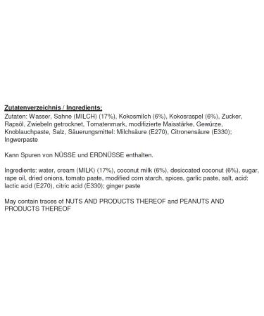 Rajah Korma Creamy Coconut Curry Sauce - Mild Ready-to-Make - 2 x 500g | Authentic International Flavors - Buy Online on GoSupps.com